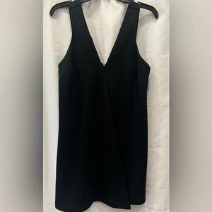 BCBGeneration Black Sleeveless V-Neck Knee-Length Dress